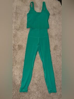 Lululemon matching set! 25” align legging size 2. Align tank top size 4.